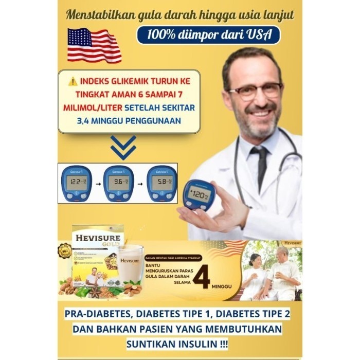 

Hevisure Gold Susu Milk Obat Diabetes Kencing Manis Turunkan Gula Asli