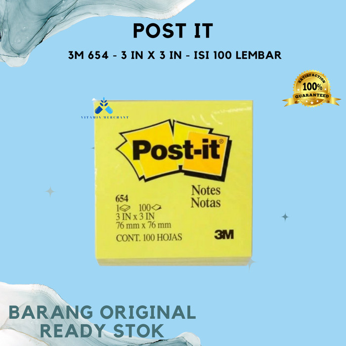 

Post It 3M 654 - Canary Yellow