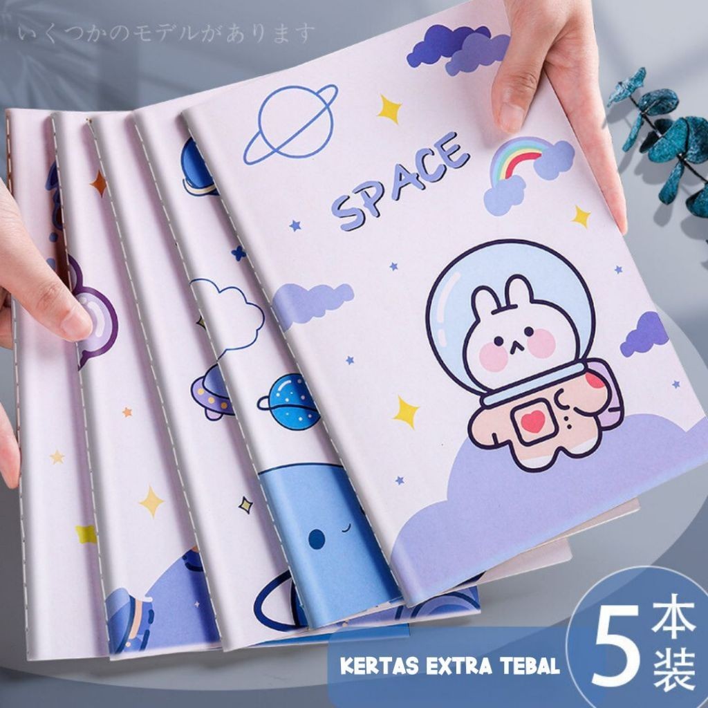 

GS - (5pcs) Buku Tulis Catatan Notebook A5/B5 30 Lembar Journal Sekolah Kantor STY7024