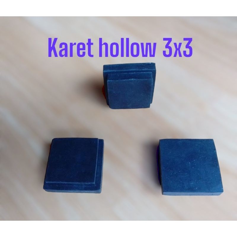 KARET KAKI HOLLOW 3x3 FULL PADAT KARET KAKI MEJA RAK
