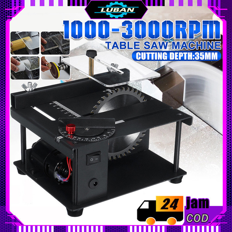 Gergaji meja multifungsi Mini gergaji Desktop desktop gergaji mesin pemotong kayu pemotong listrik d