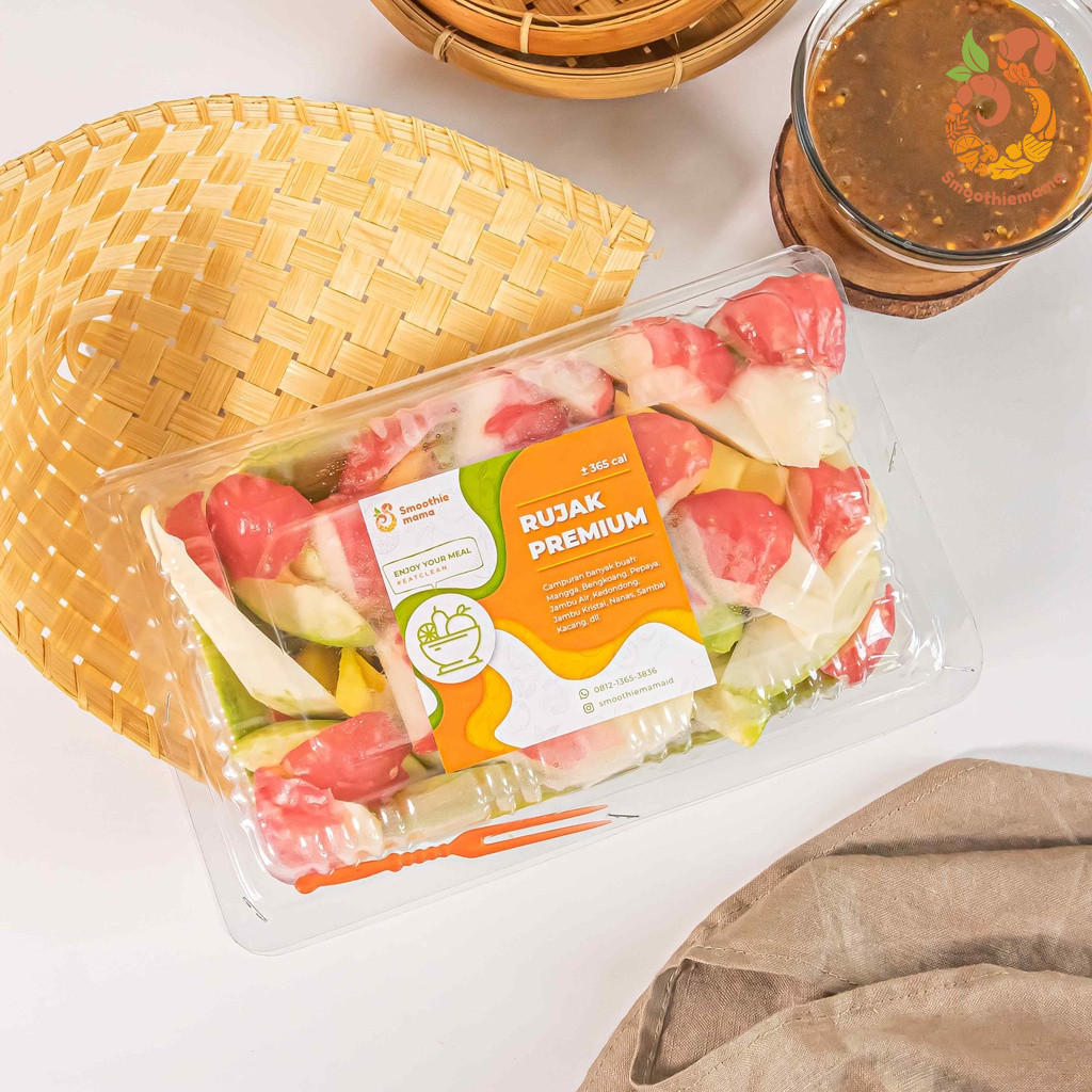 

Rujak Buah Sehat Lengkap Premium Isi Banyak Ukuran Besar Rujakemak Segar