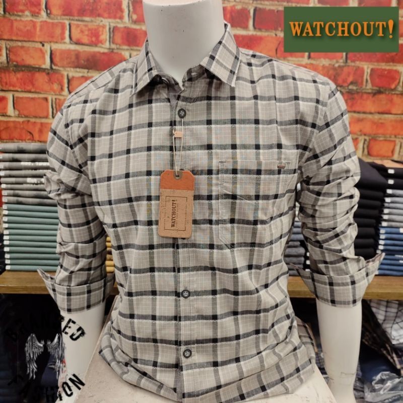 WATCHOUT CASUAL DMGOB KEMEJA LENGAN PANJANG WS301820123 GREY