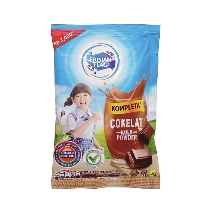 

Kompleta Susu Bubuk Berkualitas Frisian Flag Rasa CHOCOLATE