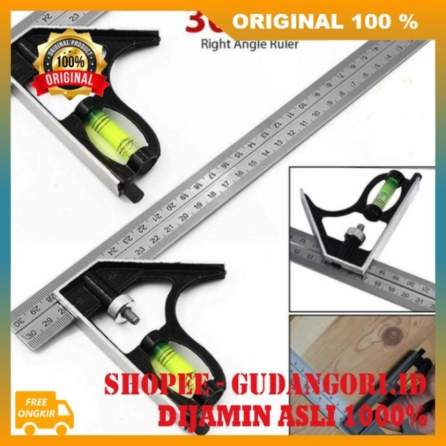 

Meteran Elbow Meteran Siku Presisi Penggaris Siku Tukang Bangunan Multifungsi ORIGINAL