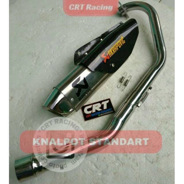 KNALPOT RACING AKRAPOVIC NEW CBR150R, CB150R, VIXION, R15, GSX150, XABRE, BYSON, MX-KING, SONIC, DLL