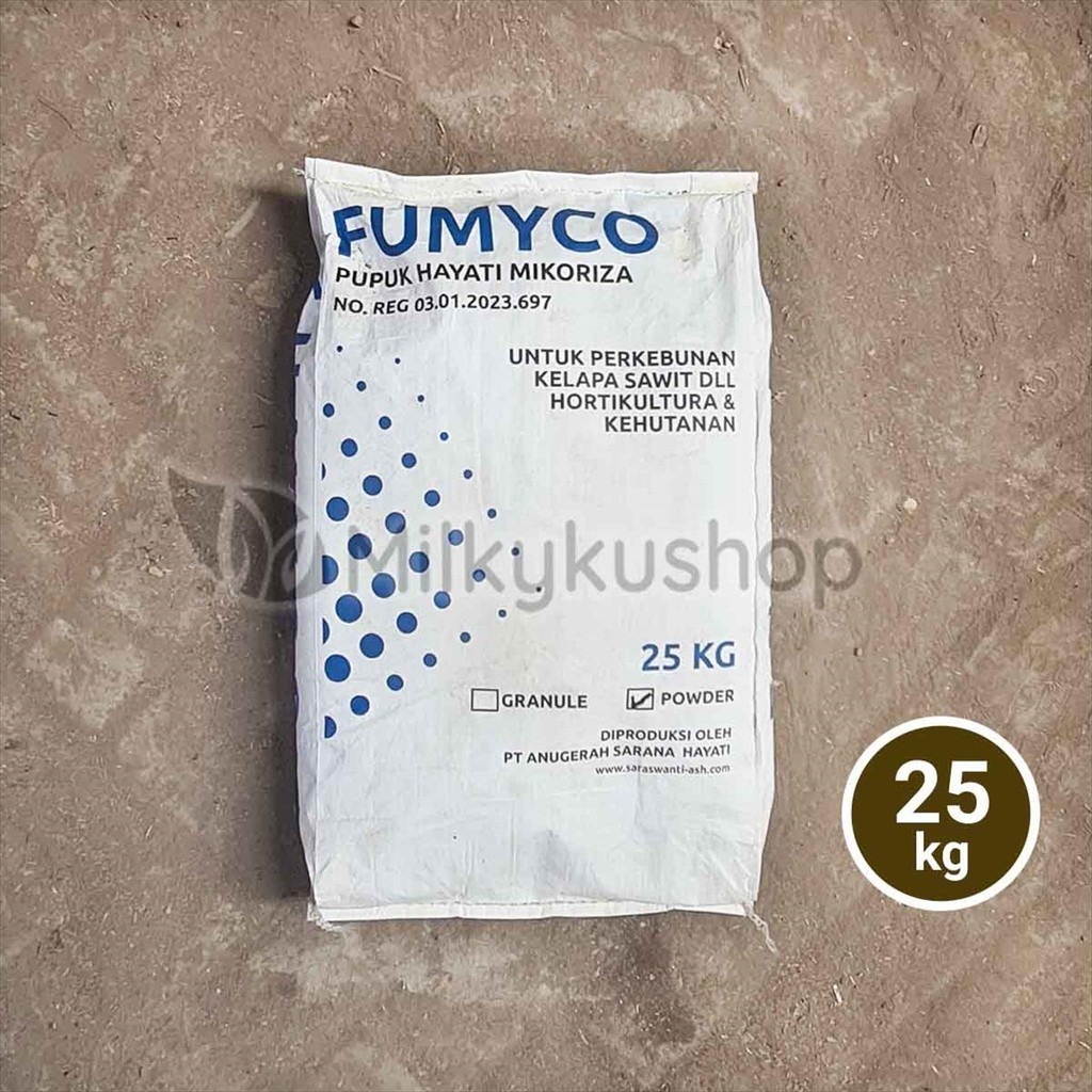 PUPUK FUMYCO POWDER 25 KG KEMASAN PABRIK MIKORIZA VIA GOSEND GRAB