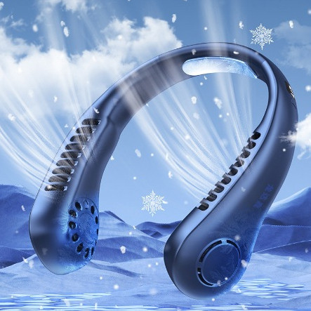 (KIPAS LEHER) Kipas Angin Leher / Kipas Angin Gantung leher/ Mini Fan Neck Elektrik / Kipas Angin Ga