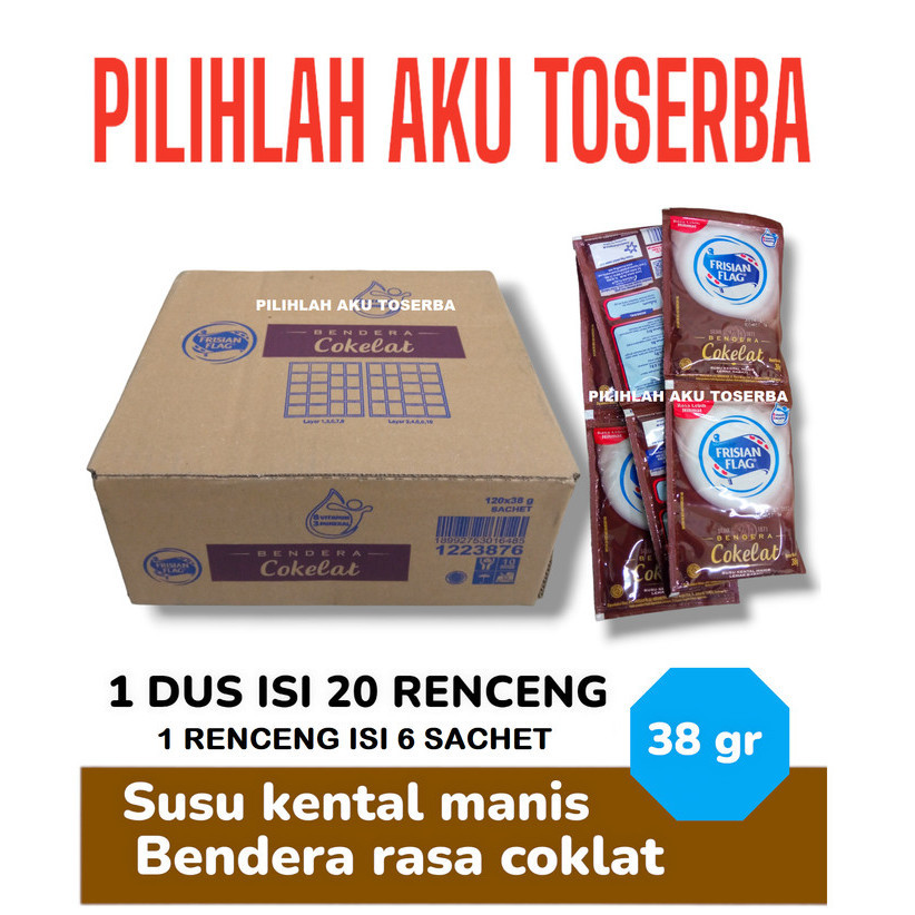 

Frisian Flag Susu Kental Manis COKELAT Renceng - ( HARGA 1 DUS )