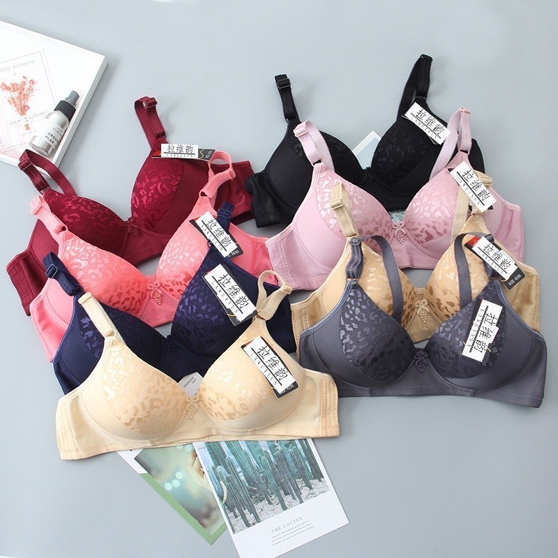 Bra Jumbo Push Up Motif Macan Bh Wanita Bra Wanita Murah Tanpa Kawat BH090