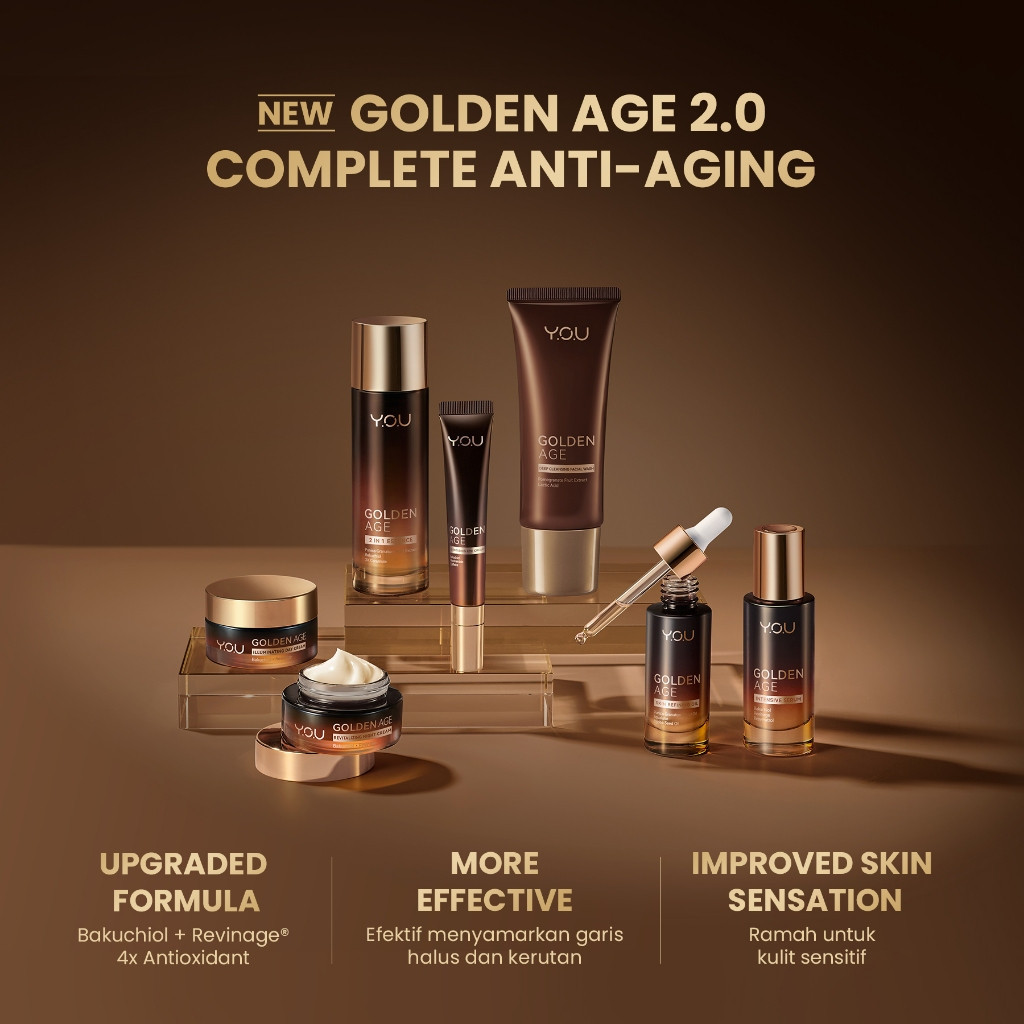 1 SET PAKET LENGKAP YOU NEW Golden Age Special Glowing Complete Package