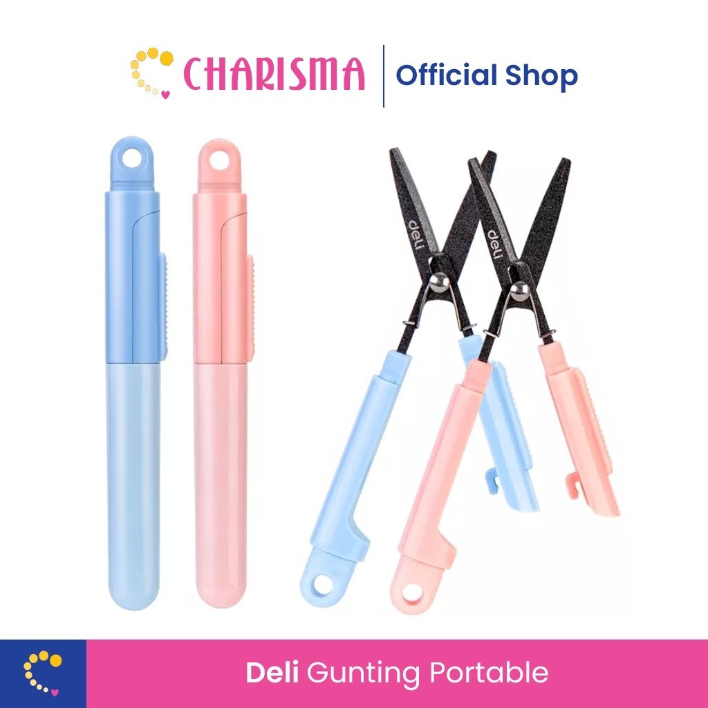 

Deli Portable scissors - Gunting pisau 77761 Merk: Deli