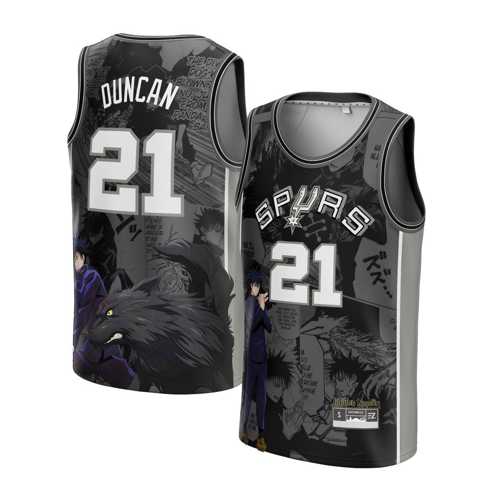 [ORIGINAL] Jersey Tim Duncan San Antonio Spurs #21 CUSTOM ABU MEGUMI FUSHIGIRO JUJUTSU KAISEN -  Swi