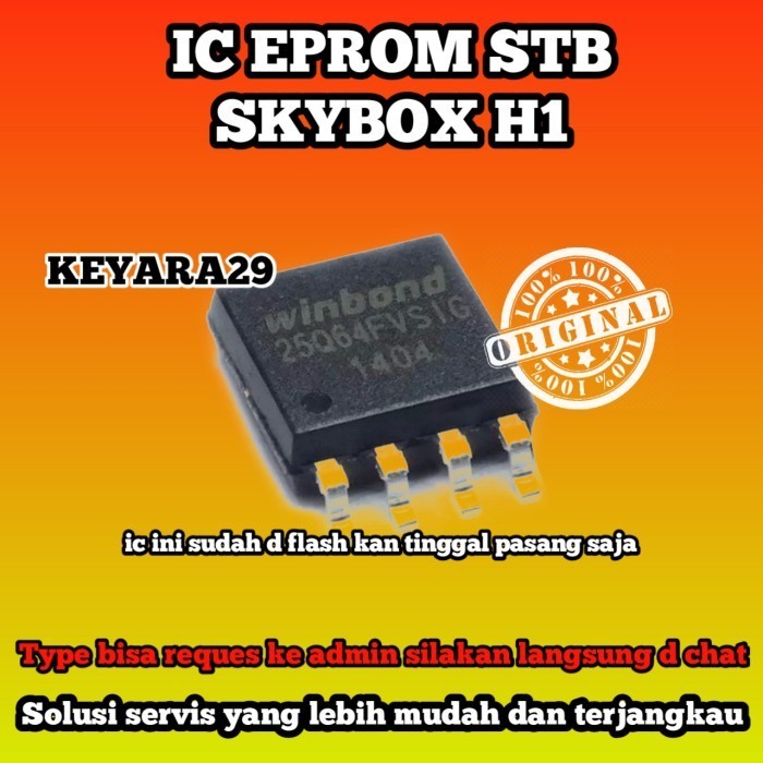 ic eprom stb skybox h1