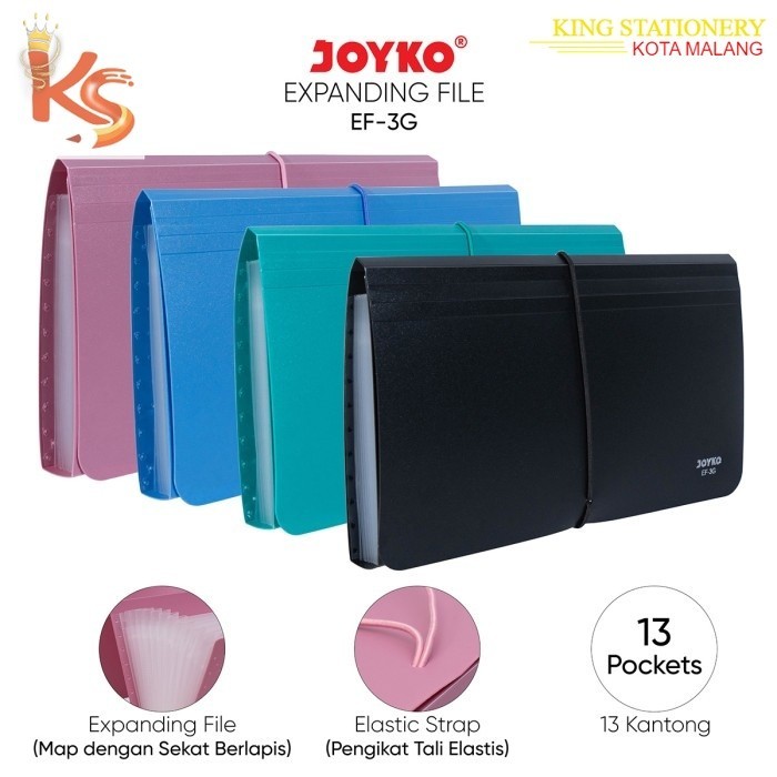 

(KS) Dompet Pinter Expanding File Map Harmonika Joyko EF-3G Giro 13 Pocket