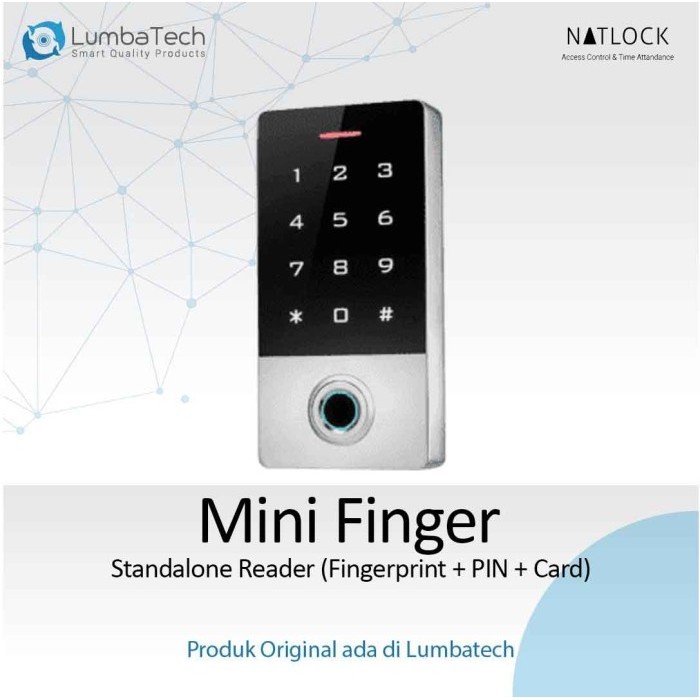 

Natlock Finger Access Control | Standalone Fingerprint - PIN - Cards