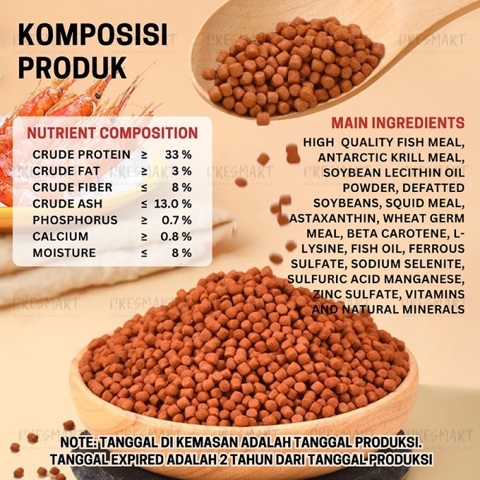 KL Pakan ikan Red Parrot / Makanan Ikan Red Parrot /Blood Red Parrot Food