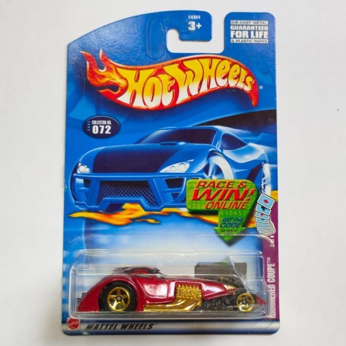 HW Hot Wheels Hammered Coupe merah emas 2002 -DD24