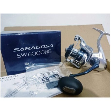 TERMURAH REEL PANCING SHIMANO SARAGOSA SW 6000HG 2020 ORI