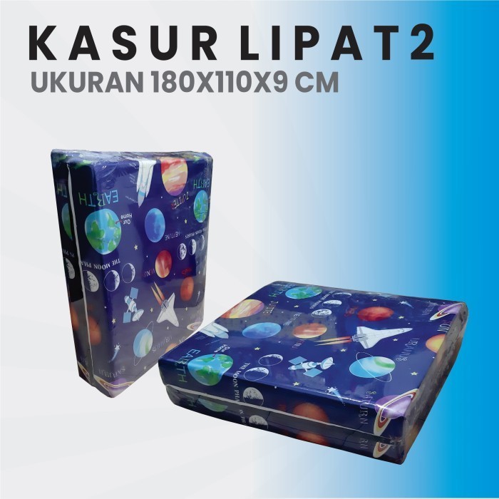 Kasur Busa Lipat 2 Ukuran 180x110x9 / kasur Limbah / kasur Busa Rakit