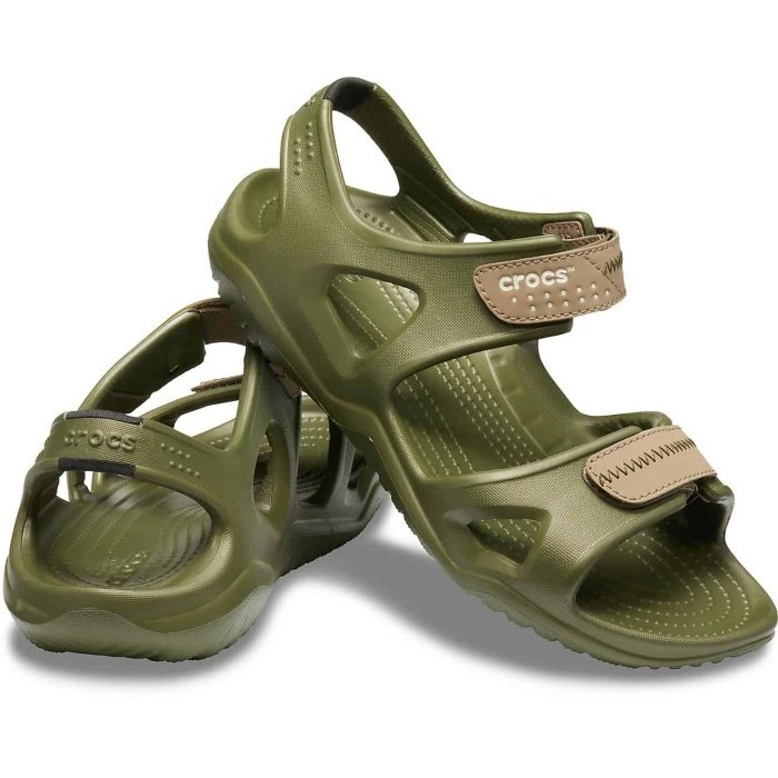 ✨BEST✨ -Crocs / Sepatu Sandal / Sandal Gunung / Sandal Crocs / Crocs River - ESPRESO, M9