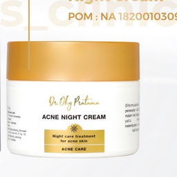 Acne Night Cream Bening Skincare Cream Malam Jerawat dan Beruntus Benings Clinic BPOM