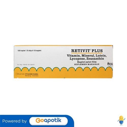 Vitamin Retivit Plus Box 100 Kaplet