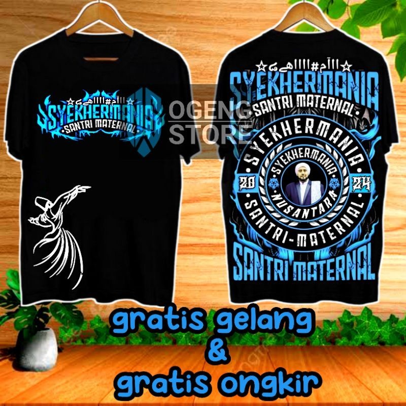 . kaos syekhermania santri keren kaos sholawat ①