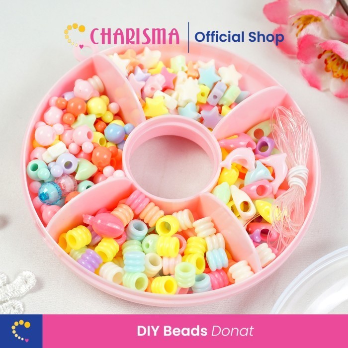 Charisma DIY Beads Kotak - DIY Manik-Manik Kerajinan / Kalung Gelang - Beads Tas Bunga