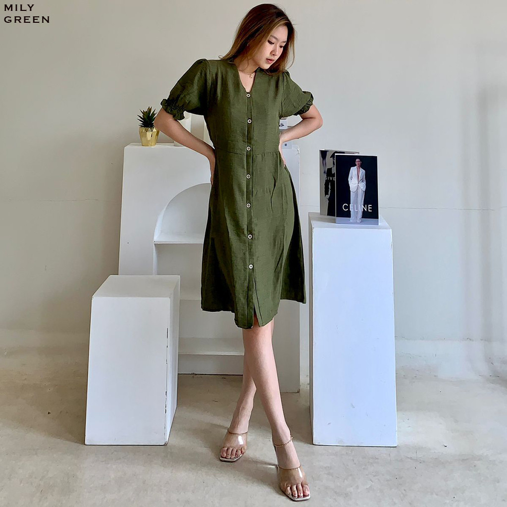 Mily Dress Wanita Dress Wanita Jumbo Dress Kekinian Wanita