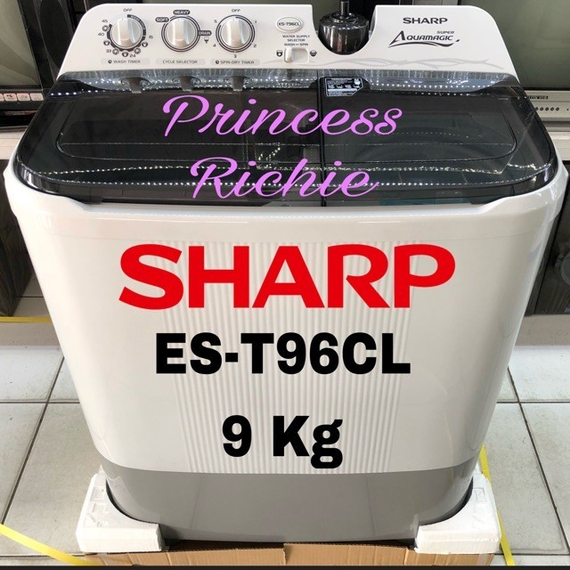 Mesin cuci Sharp ES-T96 CL 9kg 2 tabung