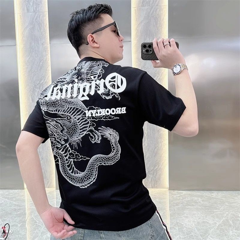 Kemeja Pria Baju Kaos Kerah Pria Distro Pria Putih Hitam
