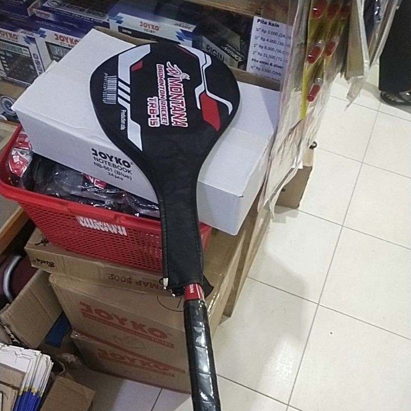 (1pcs) raket montana + sarung raket