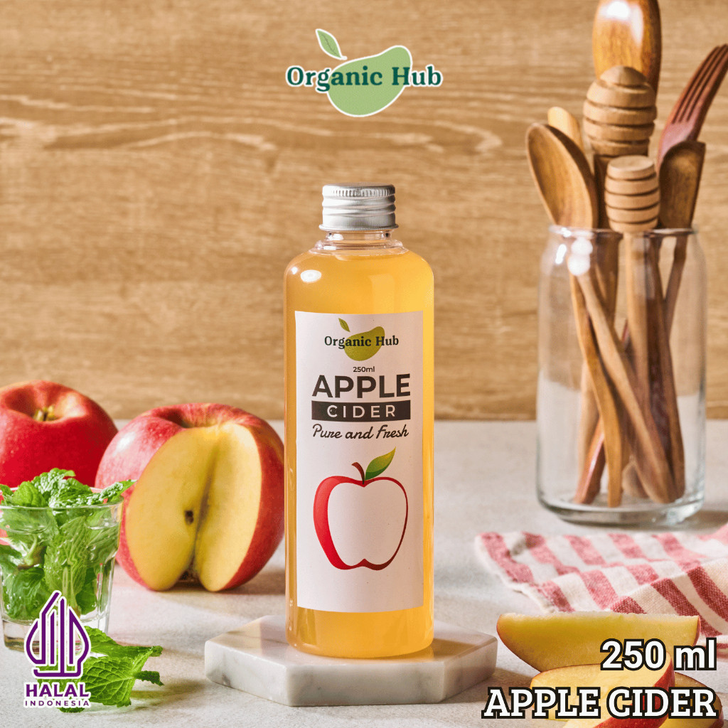 

Organic Hub Cuka Apel Original Organik Apple Cider Vinegar Cuka Sari Apel 250 ml