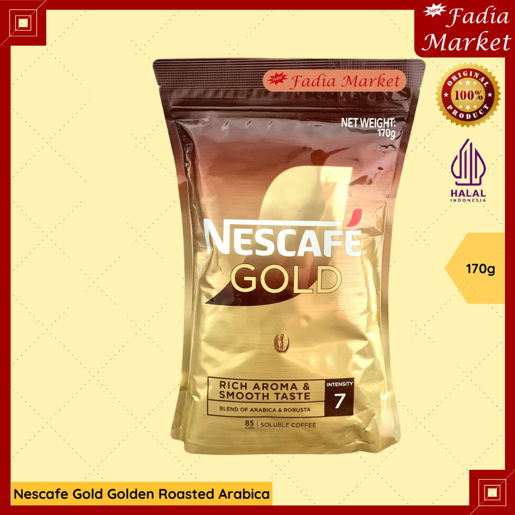 

Nescafe Gold Refill Golden Roasted Arabica Kopi Bubuk Korea 170g