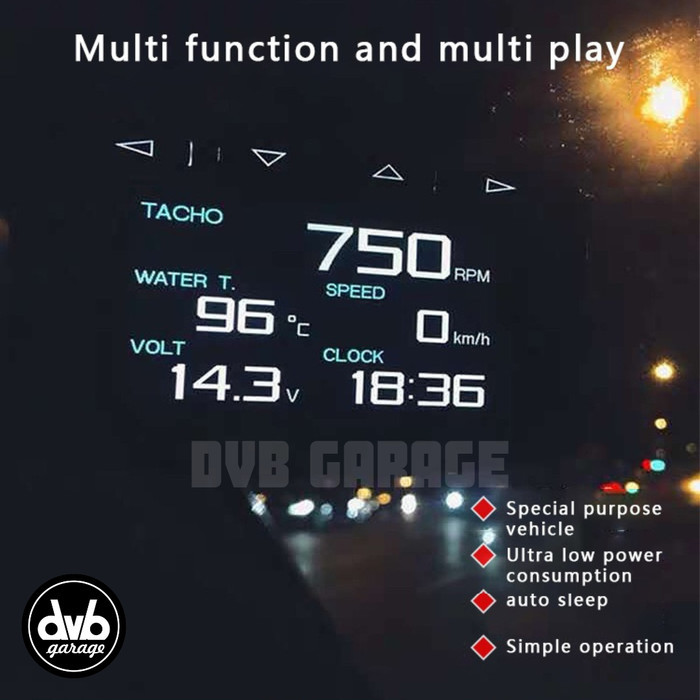 Lufi X1 Revolution OBD2 Meter  - Indikator Mobil OBD Digital