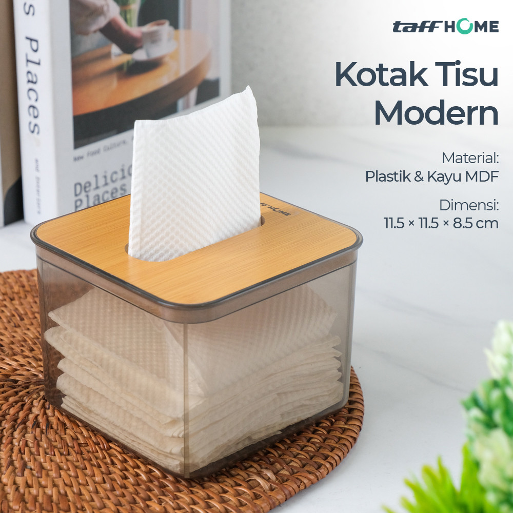 

TaffHOME Kotak Tisu Lembaran Modern Plastik Facial Paper Container - E-27 TERLARIS