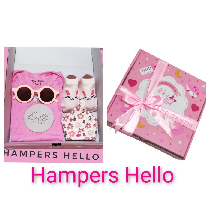 

[[New Arrival]]- Parcel bayi Giftset baby Hampers baby Kado kelahiran - Hampers Hello