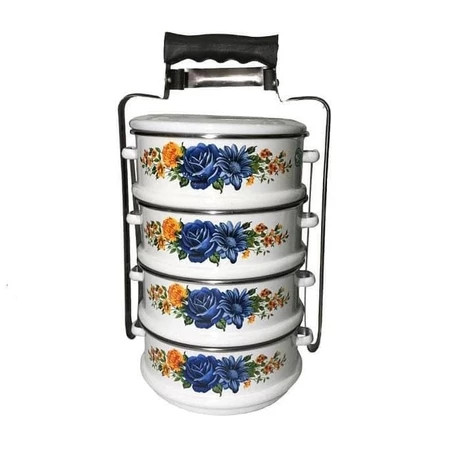 NEW Maspion Rantang 4 Susun Stainless Enamel Jadul Klasik Kedaung Rantang Susun Jumbo