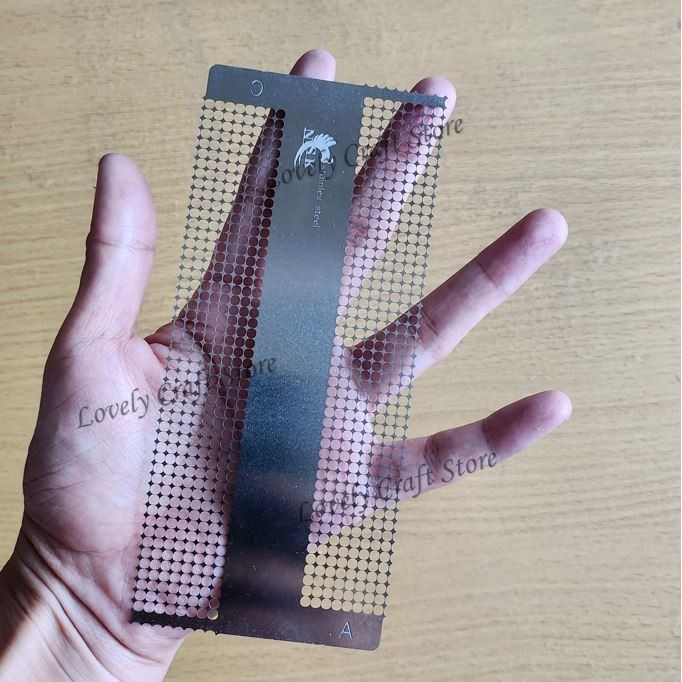 

Diamond painting dot drill tool penggaris mudahkan penempelan diamond - 17x5.5cm