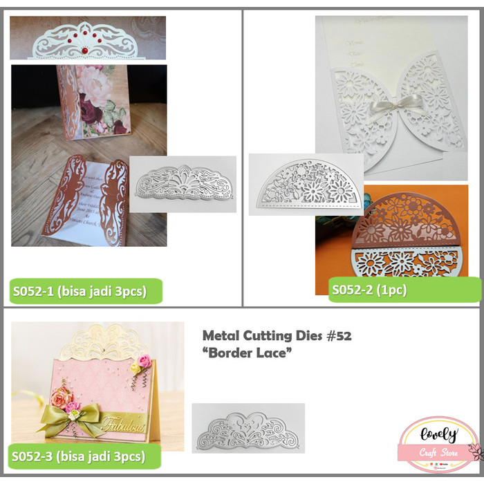 

Metal cutting dies - lace border 10 for cards, scrapbooking - no. 52 - S052-1