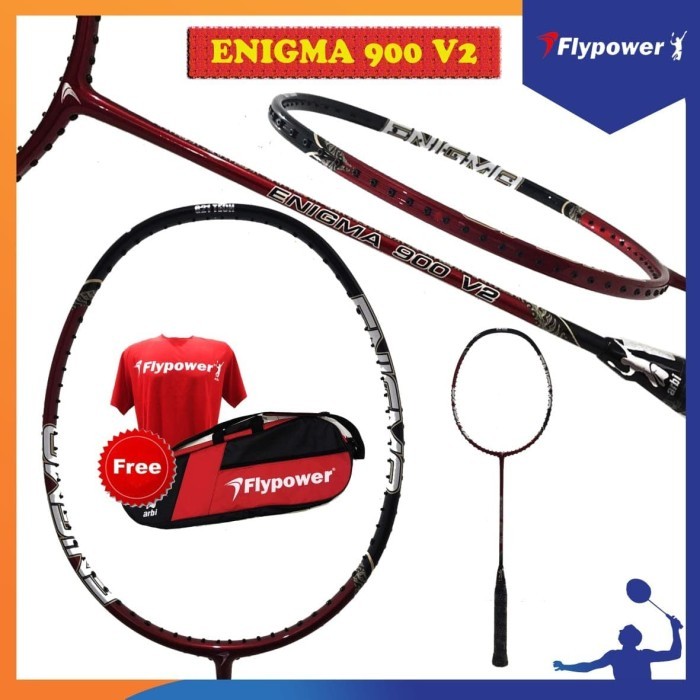 FLYPOWER ENIGMA 900 V2 RAKET BADMINTON ORIGINAL