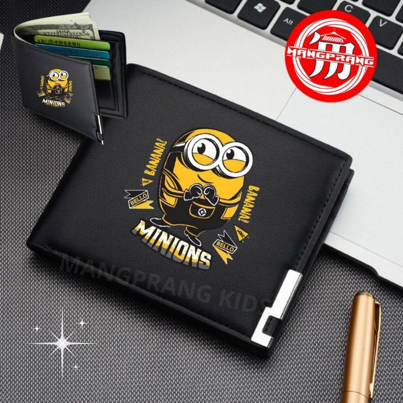 Dompet Anak Dompet Lipat Pria MINIONS Dompet Kulit Sintentis