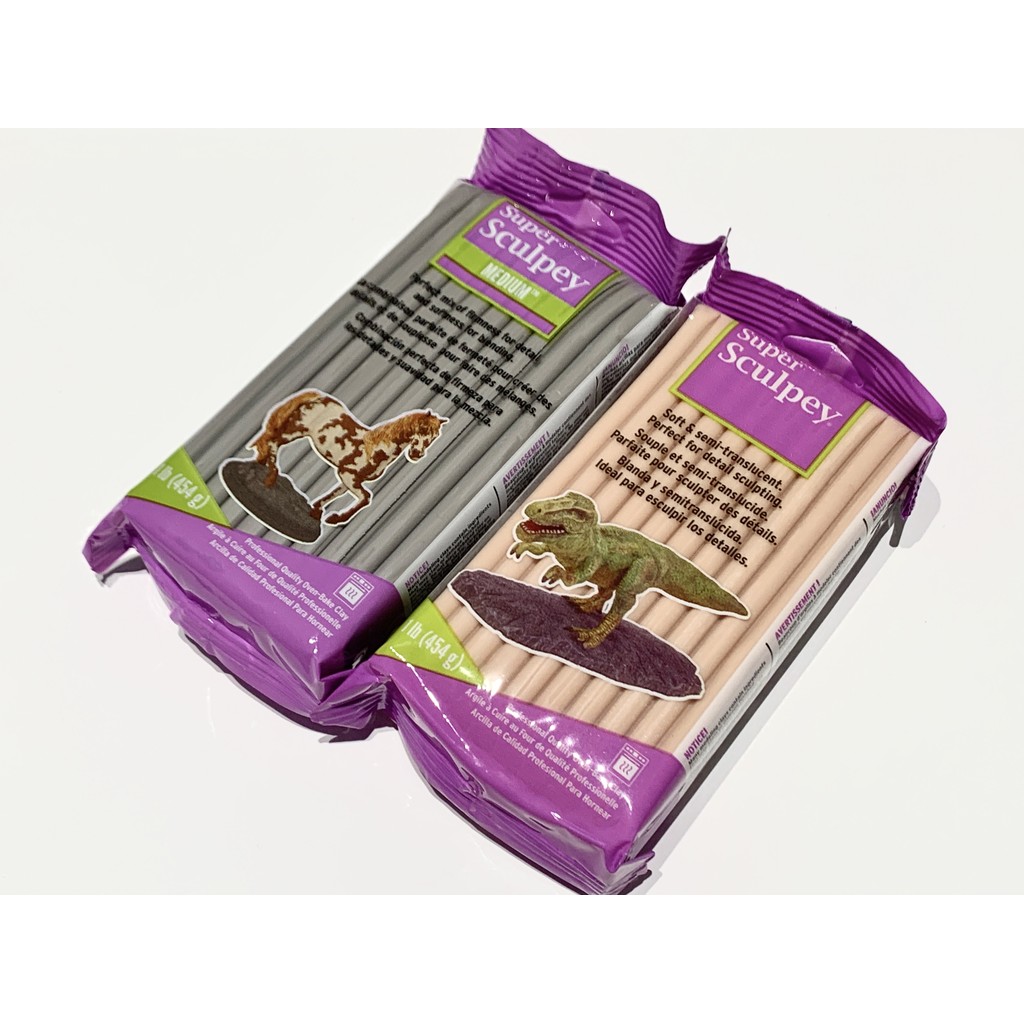 

454g SUPER SCULPEY Firm/Medium Blend/Original Professional Polymer Clay Oven-bake Clay for Doll Modeling Making