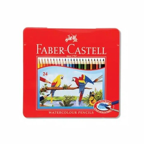 

WATER COLOUR PENCILS TIN CASE 24F FABER CASTELL 115925/PENSIL