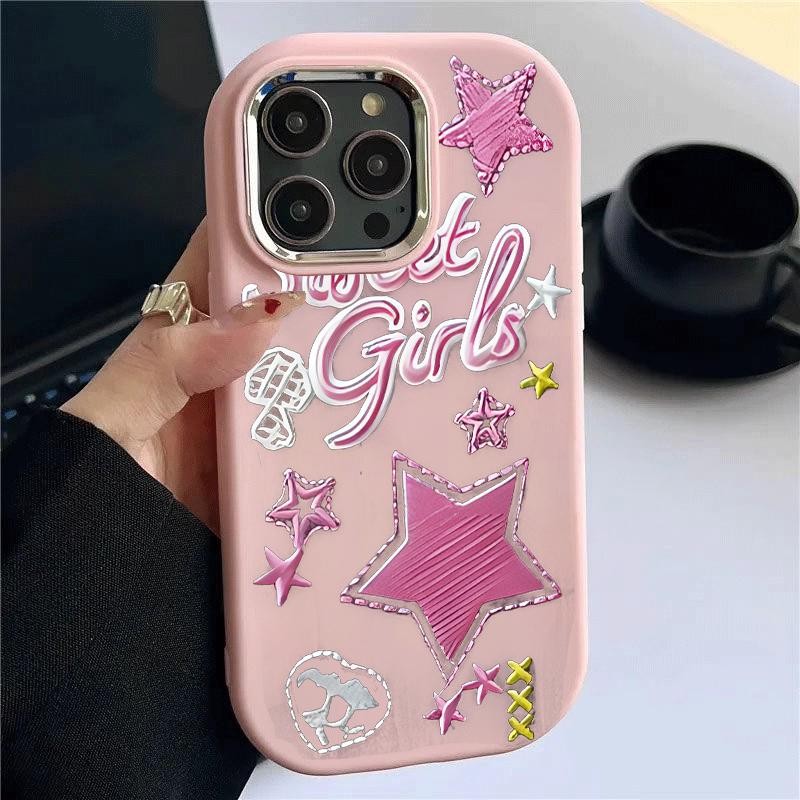 Case Hp For Samsung A32 5G A34 M32 Oval Metal Lens Simple Bintang Softcase Silikon