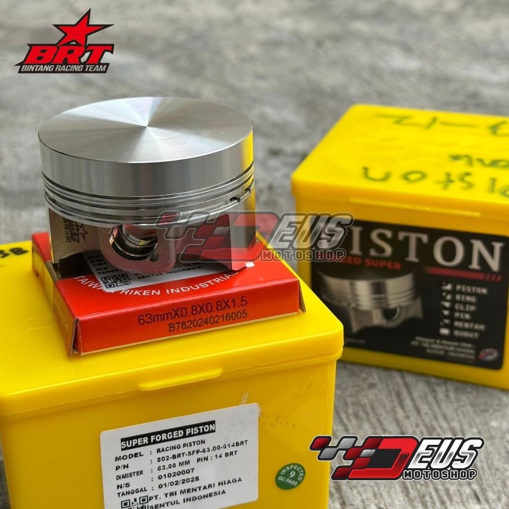 Piston Super Forged BRT Pin 14 63 64.5 66 68 mm / Seher Set 63mm 64,5mm 66mm 68mm Nmax KLX CRF R15 V