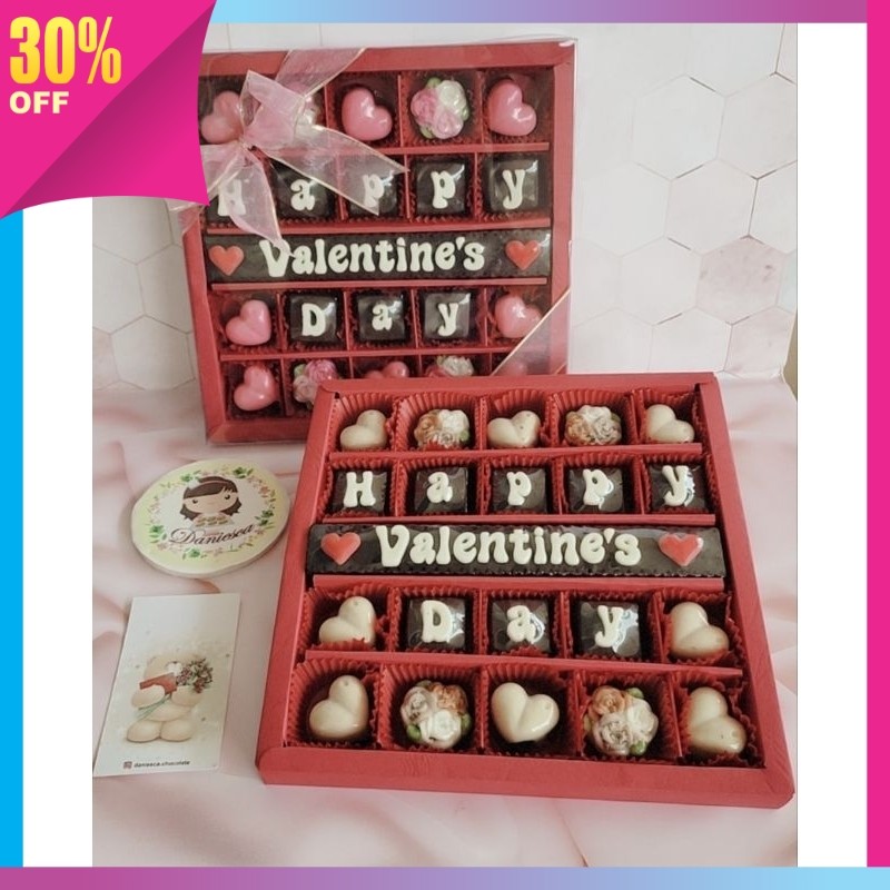 

TERMURAH KADO HAMPERS KEREN KEKINIAN / .VD13 - Chocolate gift S25B - coklat ucapan happy valentine's day (ds bgr)