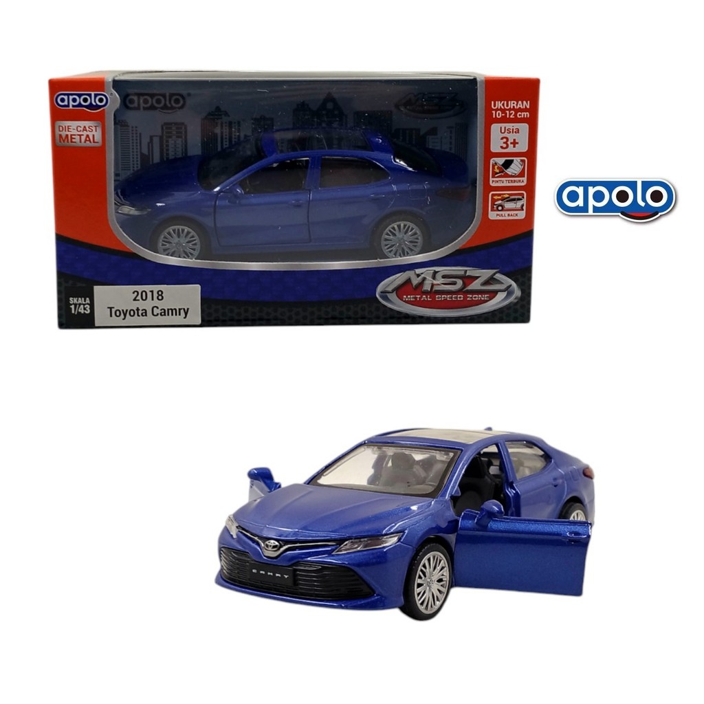 Diecast MSZ  2018 Toyota Camry Biru