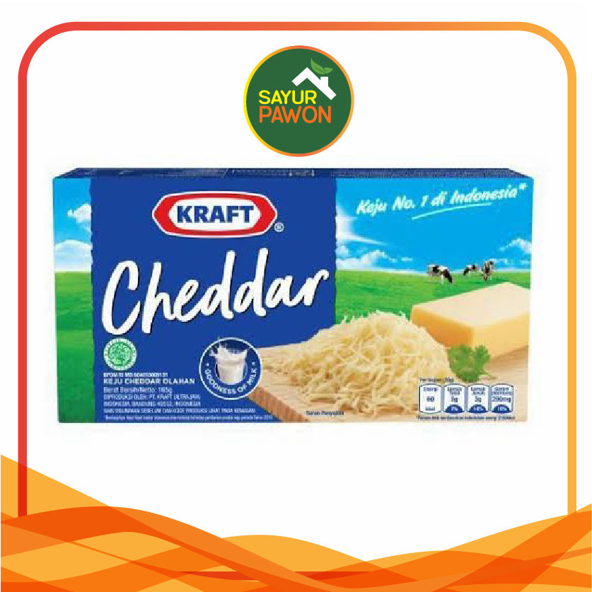 

Keju KRAFT Cheddar Box 165 gram